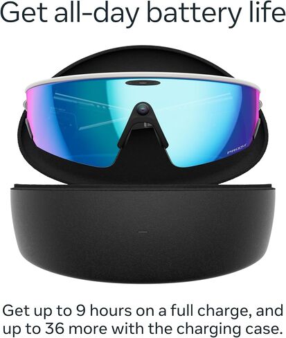 Oakley | Meta Vanguard with Meta AI, Audio, Photo, Video Compatibility - Black, Prizm™ 24K in Saudi Arabia