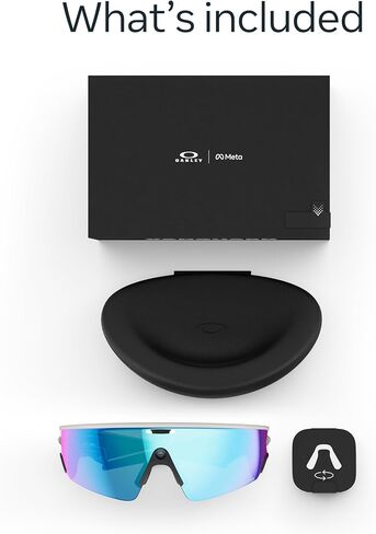 Oakley | Meta Vanguard with Meta AI, Audio, Photo, Video Compatibility - Black, Prizm™ 24K in Saudi Arabia