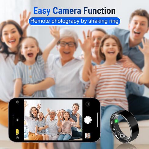 Smart Ring Fitness Tracker Ring for Women,Health Heart Rate Ring with Activity Tracker, Sleep Monitor and Oximeter, No Subscription Fee,Remote Photography, IP68 Waterproof in Kuwait