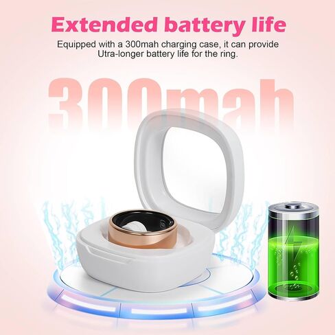 حلقة ذكية لتتبع اللياقة البدنية للنساء، حلقة معدل ضربات القلب الصحية مع متتبع النشاط، مراقب النوم ومقياس التأكسج، بدون رسوم اشتراك، التصوير عن بعد، مقاومة للماء IP68 in Kuwait