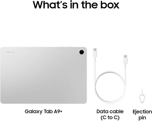 Samsung Galaxy Tab A9+ Tablet 11" 64GB Android Tablet, Big Screen, Quad Speakers, Upgraded Chipset, Multi Window Display, Slim, Light, Durable Design, US Version, 2024, Graphite in Saudi Arabia