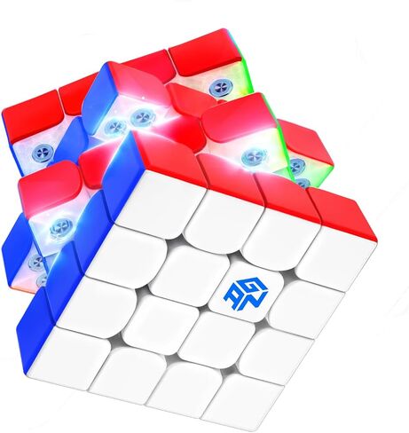 GAN 460 M V2 UV Coated, 4x4 Speed Cube Magnetic Speedcube Dual-Layer Structures Puzzle Omni-Magnetic Architecture 160 Magnets Fidget Toy for Kids Adults in Saudi Arabia