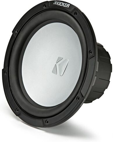 مضخم صوت بحري KICKER 45KM104 مقاس 10 بوصات وشواية LED بيضاء 4 أوم مع حاوية صندوق فرعي بحري عالمي SSV in Kuwait