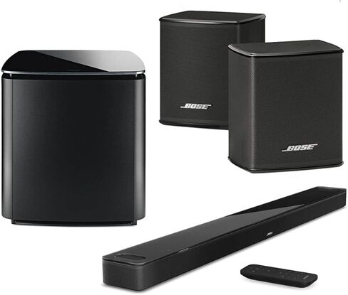 نظام المسرح المنزلي Bose Smart Ultra Dolby Atmos Soundbar، Bass Module 700 2X مكبر صوت محيطي لاسلكي، (أبيض) in Kuwait