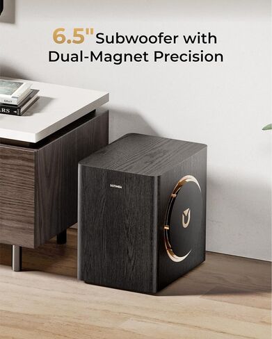 نظام صوت محيطي لاسلكي ULTIMEA Skywave X50 5.1.4ch للتلفزيون، شريط صوت احترافي 760 وات مع Dolby Atmos، 2 مكبرات صوت محيطية لاسلكية ومضخم صوت 8 بوصات، مضخم GaN، تمرير 4K HDR، HDMI eARC in Kuwait