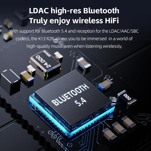 Fiio K13 R2R سطح المكتب DAC & سماعات الرأس AMP ، وعالي الدقة 24bit R2R DAC ، إخراج 2400 ميجا واط ، دفق بلوتوث LDAC ، مزود الطاقة المزدوج ، 10 النطاق PEQ ، موازنة XLR & RCA صوتية (Silver) in Saudi Arabia