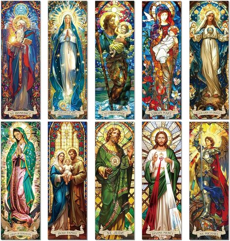 Dragon Stained Glass Transparent Bookmark - Wxiben 10 Pcs Fantastic Transparent PVC Bookmark Cool Dragon Floral Book Mark Page Clips Gifts for Women Men Book Lovers Teacher Student Bookish Readers in Saudi Arabia