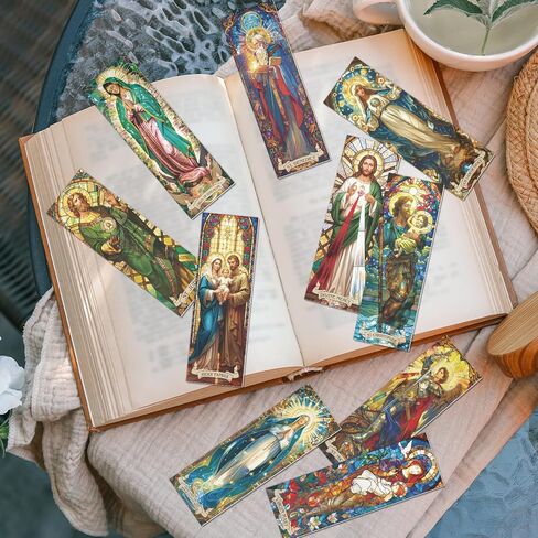 Dragon Stained Glass Transparent Bookmark - Wxiben 10 Pcs Fantastic Transparent PVC Bookmark Cool Dragon Floral Book Mark Page Clips Gifts for Women Men Book Lovers Teacher Student Bookish Readers in Saudi Arabia