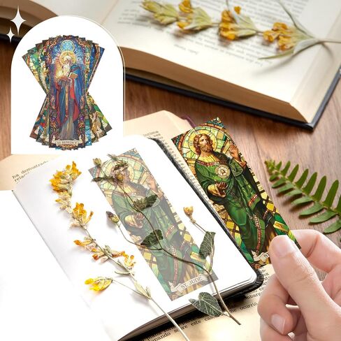 Dragon Stained Glass Transparent Bookmark - Wxiben 10 Pcs Fantastic Transparent PVC Bookmark Cool Dragon Floral Book Mark Page Clips Gifts for Women Men Book Lovers Teacher Student Bookish Readers in Saudi Arabia