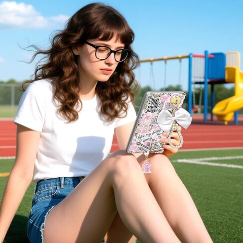 مجموعة بطاقات إدراج حافظة لجهاز Kindle Paperwhite، 6 تصميمات تحت عنوان الكتاب مع سلسلة مفاتيح لؤلؤية وسدادات غبار USB-C، للجيل الحادي عشر/الثاني عشر بشاشة مقاس 6.8 بوصات (النمط B) in Kuwait