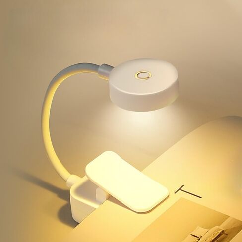 Clip On Reading Light Eye Caring 3 Color-Temperatures Rotate Gooseneck Arm for Reading Craft Drawing Working in Saudi Arabia