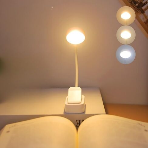 Clip On Reading Light Eye Caring 3 Color-Temperatures Rotate Gooseneck Arm for Reading Craft Drawing Working in Saudi Arabia