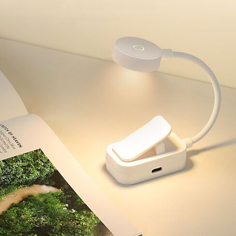 Clip On Reading Light Eye Caring 3 Color-Temperatures Rotate Gooseneck Arm for Reading Craft Drawing Working in Saudi Arabia