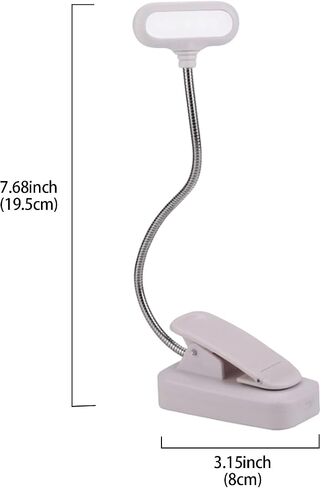 LED Book Light for Reading in Bed, Flexible Clip on Reading Light for Working Studying Black LCC2385-04 in Saudi Arabia
