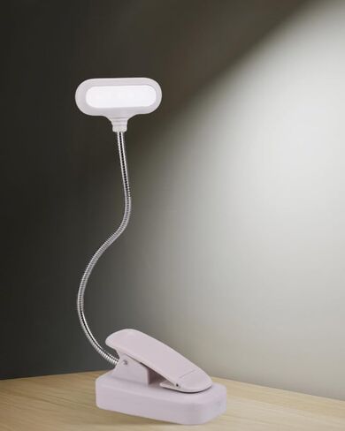 LED Book Light for Reading in Bed, Flexible Clip on Reading Light for Working Studying Black LCC2385-04 in Saudi Arabia
