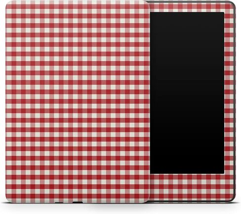 ZOOMHITSKINS Kindle Skin متوافق مع Kindle Paperwhite Gen 11 (2021)، رقعة شطرنج بيضاء وحمراء لطيفة، ملحقات ملصق فينيل 3M سهلة خالية من الفقاعات، صنع في الولايات المتحدة الأمريكية in Saudi Arabia