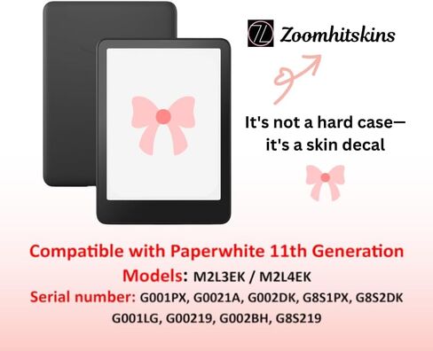 ZOOMHITSKINS Kindle Skin متوافق مع Kindle Paperwhite Gen 11 (2021)، رقعة شطرنج بيضاء وحمراء لطيفة، ملحقات ملصق فينيل 3M سهلة خالية من الفقاعات، صنع في الولايات المتحدة الأمريكية in Saudi Arabia