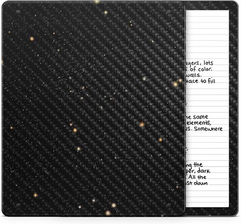 Glossy Glitter Tablet Skin Compatible with Amazon Kindle Scribe 2 (2024) - Starry Night - Premium 3M Vinyl Protective Wrap Decal Cover - Easy to Apply | Crafted in The USA by MightySkins in Saudi Arabia