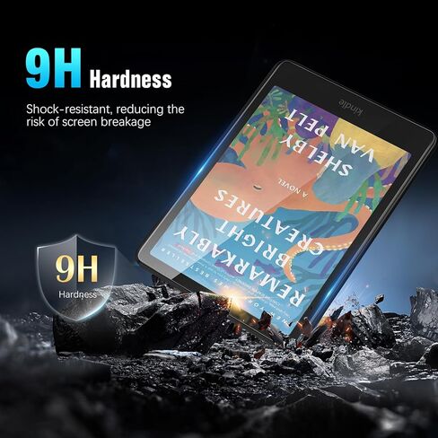 واقي شاشة زجاجي من MoKo مكون من قطعتين لجهاز Kindle Paperwhite الجيل الثاني عشر 2024 وKindle Colorsoft 2024 و2025، مضاد للفقاعات والخدش بصلابة 9H عالية الدقة من الزجاج المقسى الشفاف in Kuwait