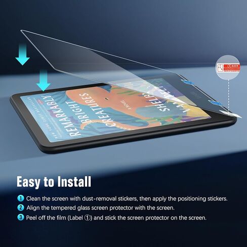 واقي شاشة زجاجي من MoKo مكون من قطعتين لجهاز Kindle Paperwhite الجيل الثاني عشر 2024 وKindle Colorsoft 2024 و2025، مضاد للفقاعات والخدش بصلابة 9H عالية الدقة من الزجاج المقسى الشفاف in Kuwait