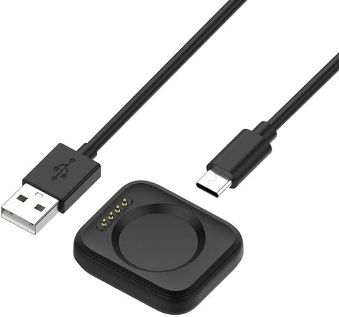 Charger for 42mm 2 46mm 3 3pro, USB Magnetic Charging Station with 3.3ft Cable, Replacement USB Charger Cable Cord Dock, and Fast Charging (White) in Saudi Arabia