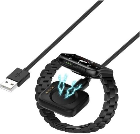 Charger for 42mm 2 46mm 3 3pro, USB Magnetic Charging Station with 3.3ft Cable, Replacement USB Charger Cable Cord Dock, and Fast Charging (White) in Saudi Arabia