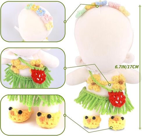 3 Mini Skirts for Dolls, 6.7in/17cm Doll Outfits Black/White/Pink 3 Pcs Cute Doll Skirts Clothes Pair of Tops in Kuwait