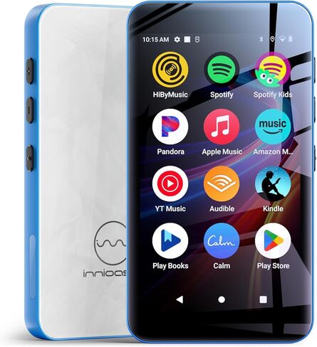 مشغل MP3 innioasis سعة 160 جيجابايت مع بلوتوث وواي فاي، مشغل MP3 مع Spotify، Spotify Kids، Pandora، Play Store، تطبيق Parental Manager، Calm، مشغل موسيقى MP4 بشاشة لمس كاملة 4 بوصات عالية الدقة للأطفال (أسود) in Kuwait