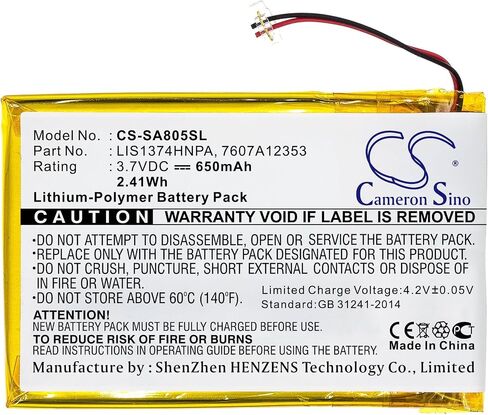 VI VINTRONS Battery for Sony NW-A805, NW-A805B, NW-A805P, NW-A805W, NW-A806B, NW-A806P, in Saudi Arabia