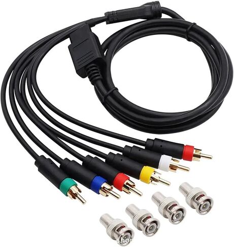 Bitfunx RGB/rgbs Cable Compatible with The N64 64 SNES Video Consoles Composite Cable with Strong Stability F1l4(A) in Saudi Arabia