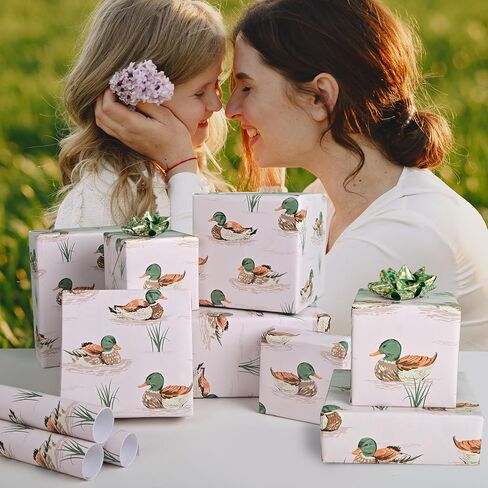 dtiafu repervible baby baby wrappling roll for boys اطفال الأطفال - غلاف هدية زرقاء مع بون بون القمر أنماط لعيد ميلاد دش الطفل المحايدة - إجمالي 28.5 قدم مربع in Kuwait