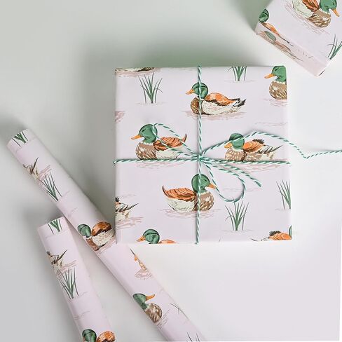 dtiafu repervible baby baby wrappling roll for boys اطفال الأطفال - غلاف هدية زرقاء مع بون بون القمر أنماط لعيد ميلاد دش الطفل المحايدة - إجمالي 28.5 قدم مربع in Kuwait