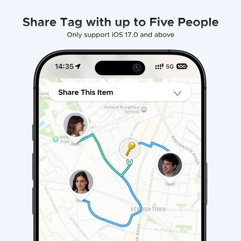 UGREEN FineTrack (iOS Only) Air Tracker Tags 4 Pack, 2-Year Replaceable Battery Bluetooth Tracker Compatible with Apple Find My, Item Finder Smart Tag for Keys, Luggage, Wallet - [Apple MFi Certified] in Saudi Arabia