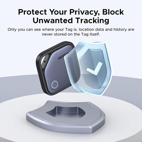 UGREEN FineTrack (iOS Only) Air Tracker Tags 4 Pack, 2-Year Replaceable Battery Bluetooth Tracker Compatible with Apple Find My, Item Finder Smart Tag for Keys, Luggage, Wallet - [Apple MFi Certified] in Saudi Arabia