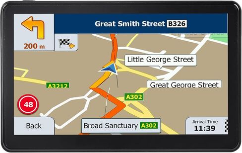 VEVOR GPS Navigator for Car, 9 inch Touch Screen 16GB GPS Navigation System with Lifetime Map Updates, Voice Turn-by-Turn Guidance, Speed and Red Light Warning, Custom Truck Routing, for Car Truck RV in Saudi Arabia