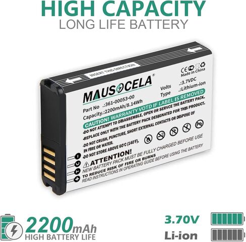 2200mAh 361-00053-00 GPS Replacement Battery, Compatible with Gar'min Montana 600, 600T, 610, 680, 680T, 650, 650T, Alpha 300, 300i, 200, 200i - 3.7V/Li-ion in Saudi Arabia