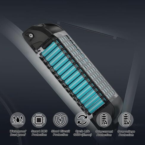 48V Ebike Battery, 15Ah/20Ah/30Ah Hailong 5 Pins Electric Bike XT60 Connector Lithium Battery for Bafang AW Ancheer Voilamart and Other Motors from 0 to 1500W (48V 30Ah 5PIN(LG Cell)) in Saudi Arabia