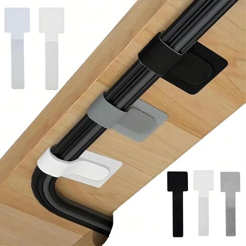 30pcs Nylon Cable Management Clips, Reusable Cable Management Organizer, Organizer in Home,Office,Kitchen,School, White in Saudi Arabia