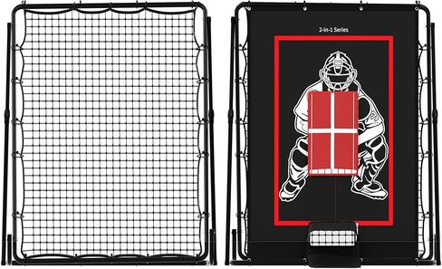 شبكة بيسبول قابلة للتعديل مع 9 جيوب، مدرب رمي 12 زاوية للكرة اللينة وكرة القدم والكرة الطائرة وكرة السلة والتمرين in Kuwait