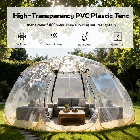 Pop Up Bubble Tent, Instant Igloo Tent Suitable for 4-6 People, Screen House for Patios, Cold in Saudi Arabia