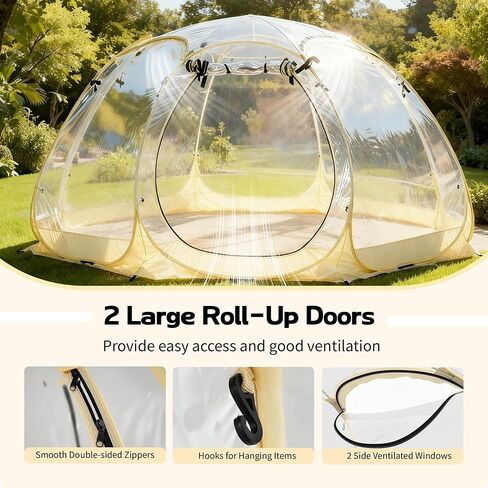 Pop Up Bubble Tent, Instant Igloo Tent Suitable for 4-6 People, Screen House for Patios, Cold in Saudi Arabia