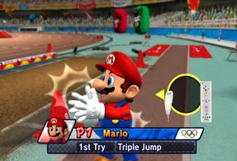 Wii Nintendo Console Bundle + Mario & Sonic Olympic Games Game Disc | White RVL-001 System Also Compatible w/Gamecube Games | 1x Remote Controller, Nunchuck, Sensor Bar, Cables & AC Adapter (Renewed) in Saudi Arabia