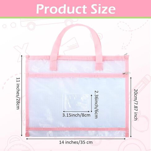 CLYSEE 5 PCS خياطة أكياس المشروع 14 × 11 بوصة لحرف خياطة اللحف أكياس التخزين مع مقبض وجيب خياطة خياطة الأكياس ليلحف لخياطة الحياكة ، 5 ألوان (متعدد الألوان) in Kuwait