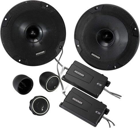 KICKER 46CSS654 6.5" 6 1/2" 600 Watt 4-Ohm Car Audio Component Speakers CSS65 (Renewed) in Saudi Arabia