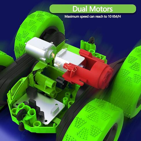 سيارة مكافحة عن بعد سيارة حيلة للأطفال ، 360 درجة مئوية سيارة RC على الوجهين مع أضواء عجلة LED ، لعبة 4WD للأولاد الذين تتراوح أعمارهم بين 6-12 ، هدايا in Kuwait