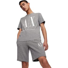 A|X ARMANI EXCHANGE mens Icon Graphic T-shirt T Shirt, Deep Royal Blue, Medium US in Saudi Arabia