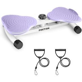 Waist Twister Ab Machine, 300 lbs Weight Capacity, Adjustable Ab Twister Board with Foot Massage for Belly Fat Loss, Noiseless Home Gym Equipment for Women/Men in Saudi Arabia