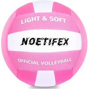 Soft Volleyball-Super Soft Fabric Light Volleyball for Indoor Practice Safe and Quiet Kids Youth Beginners House Yard Training Practice Games(Deflated) in Saudi Arabia