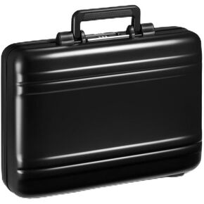 ZERO Halliburton Classic Aluminum 3.0 Small Briefcase, Top Carry Handle, Interior Organization Sleeve, Fits 14 Laptop/ A4 Files, Lock System, Iconic Double Rib Design, Hardside Attache, Silver in Kuwait