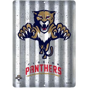 Rico Industries NHL Hockey 12" X 16" لافتة سقف معدنية من القصدير لديكور المنزل لمحبي الرياضة in Kuwait